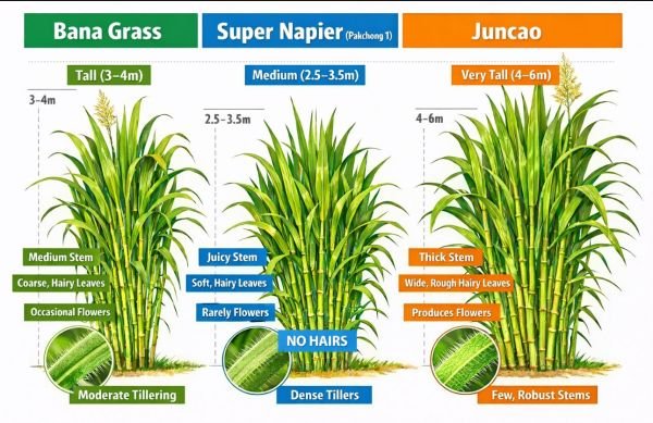 Super Napier Grass / Pakchong 1 Hybrid Napier Cuttings