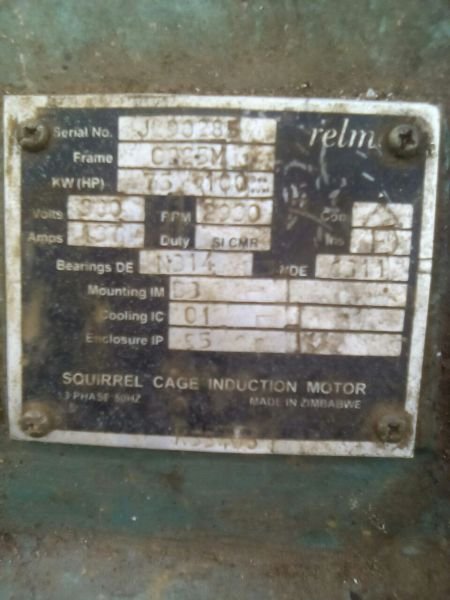 100hp complete irrigation motor, box n pump almost new