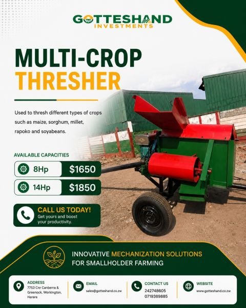 Multi crop thresher
